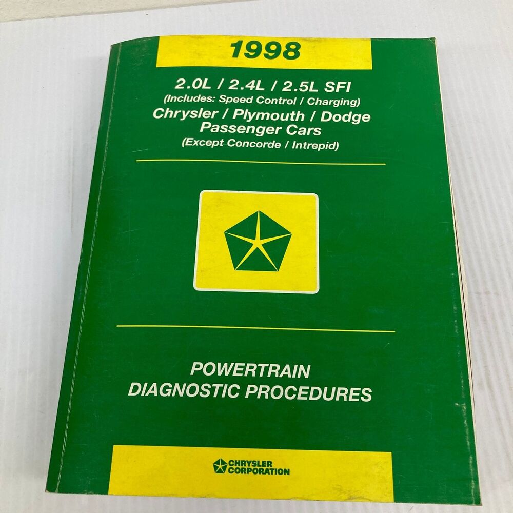 Chrysler Plymouth Dodge Powertrain Diagnostic Procedures 1998